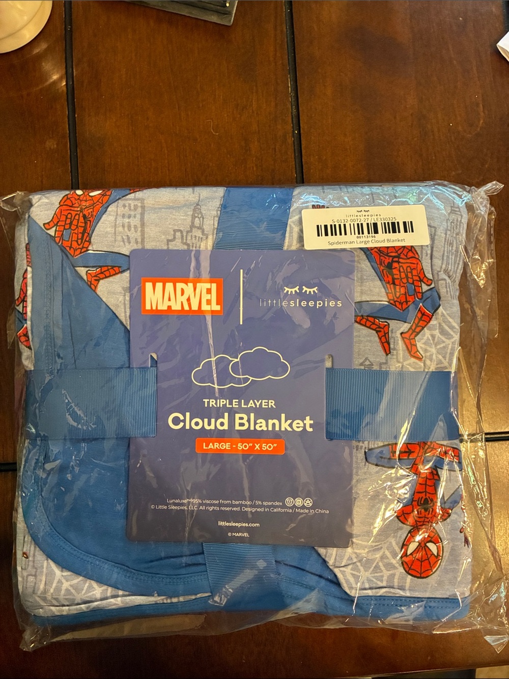 Little Sleepies Spider-Man Cloud NIB
